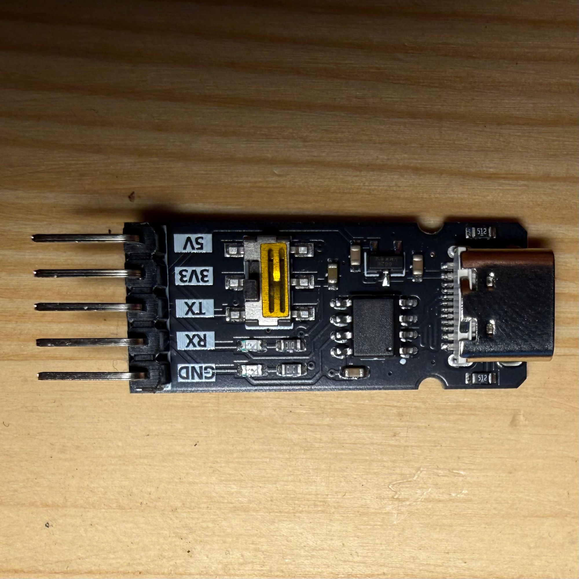 Converter 4 CH340 USB-C-to-UART board