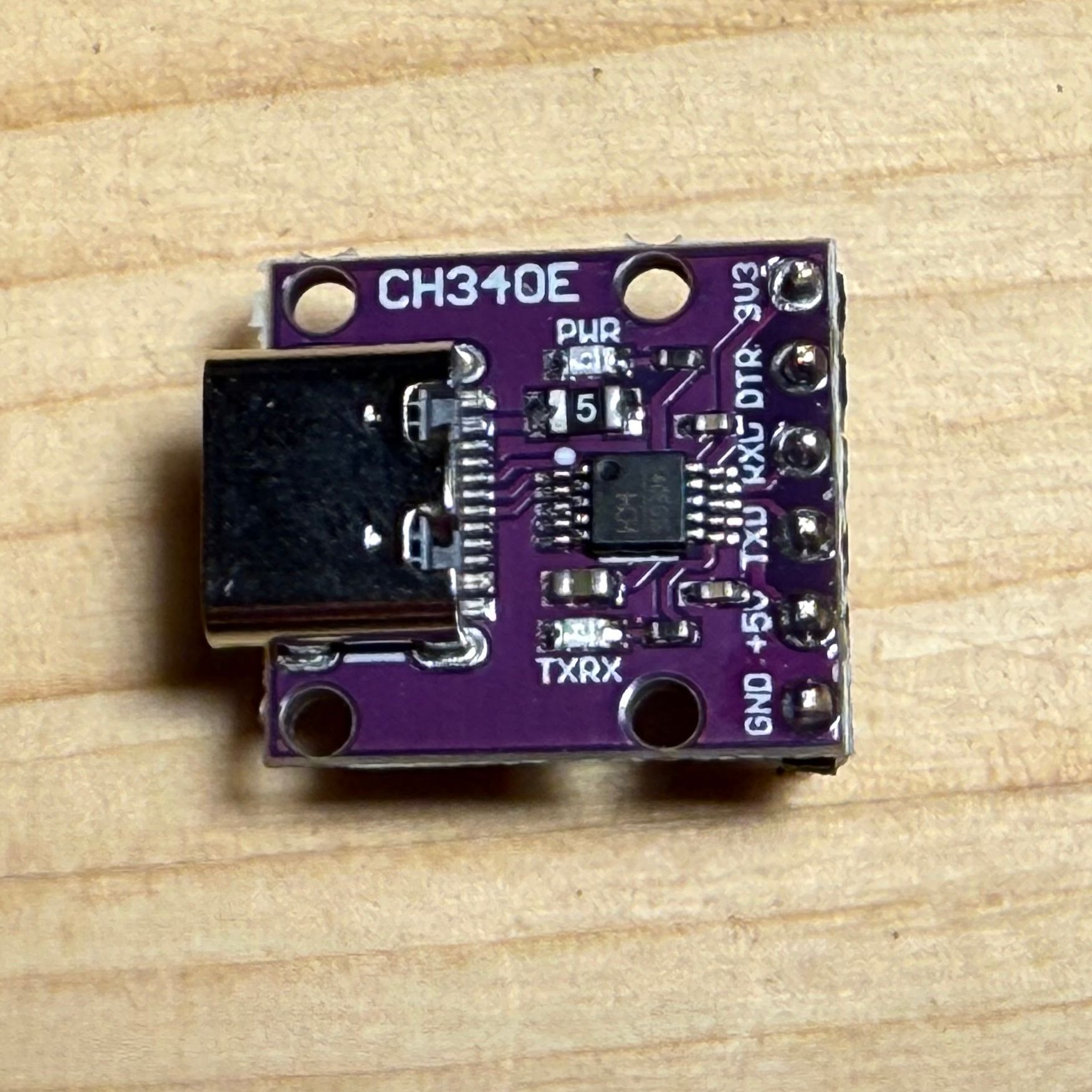 Converter 5 CH340E USB-C-to-UART board