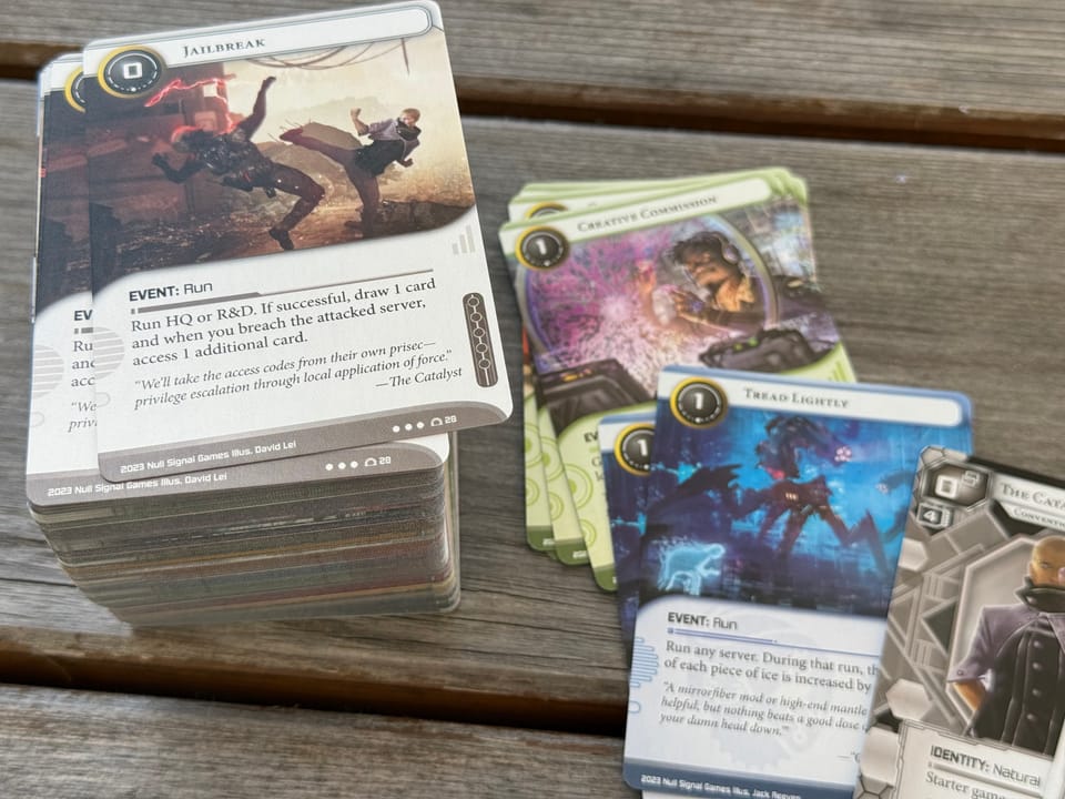 Netrunner: Printing Cards While I Waited for the Real Ones to Arrive